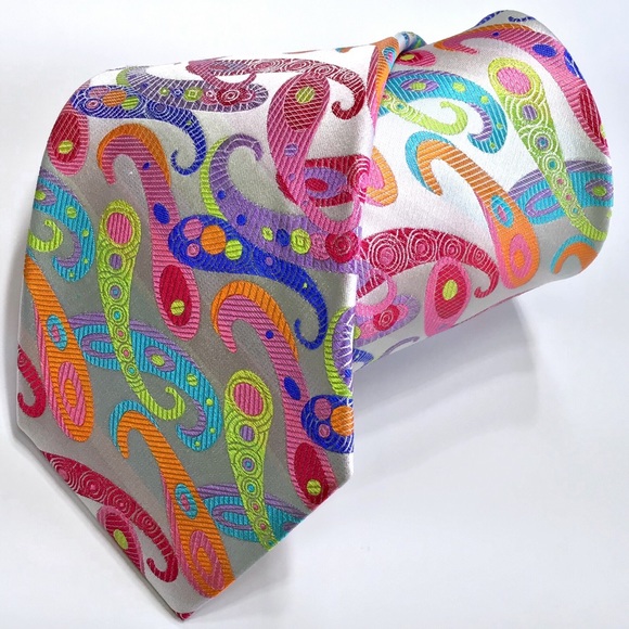 lawrence ivey Other - 100% Silk Tie by Lawrence Ivey Multi-color Necktie